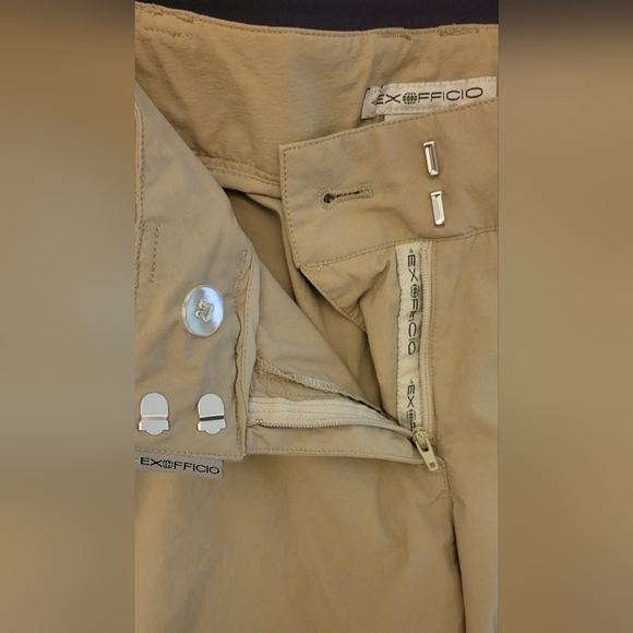Exofficio Tan Cargo Shorts Lightweight Performance. Womens Size 10 - Picture 3 of 6
